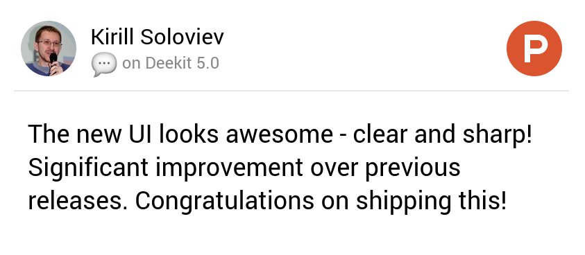 asko_t's tweet photo. 💬 @double_u_d's thoughts on Deekit 5.0 on @ProductHunt https://t.co/RXzUAQoO82 https://t.co/ttVsRlwbr2
