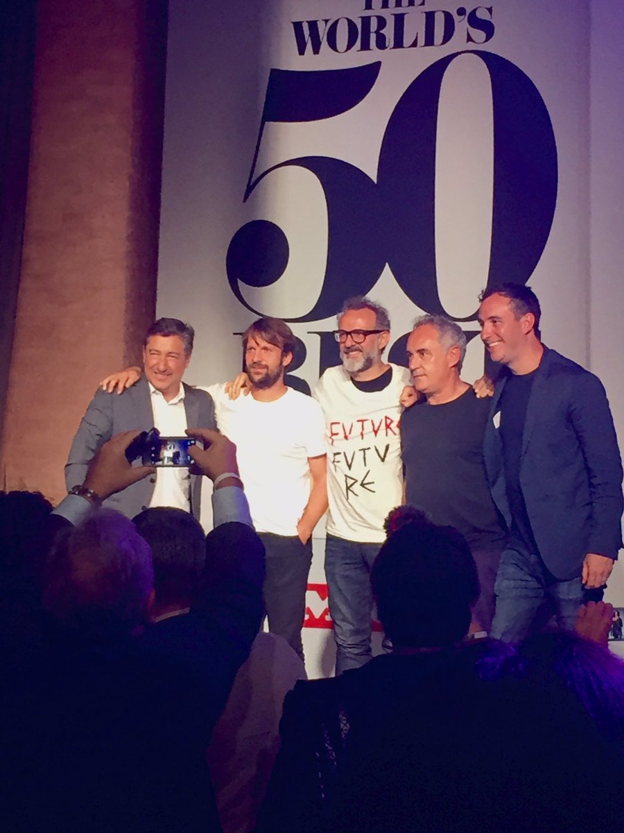 hicetnuncOff's tweet photo. L'Italia della cucina traccia la strada per il futuro ai #50BestTalks oggi a Barcellona. @massimobottura https://t.co/Dcp9S2fRFO