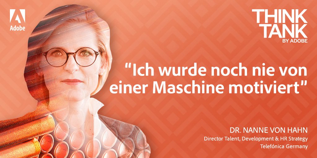 Adobe Experience Cloud DE (@adobeexpcloudde) on Twitter photo Motivation spielt in der #ZukunftDerArbeit eine entscheidene Rolle! Dr. Nanne von Hahn <a href="/telefonica_de/">Telefónica Germany</a> live @#AdobeTT adobe.ly/ThinkTankBerlin Motivation spielt in der #ZukunftDerArbeit eine entscheidene Rolle! Dr. Nanne von Hahn <a href="/telefonica_de/">Telefónica Germany</a> live @#AdobeTT adobe.ly/ThinkTankBerlin