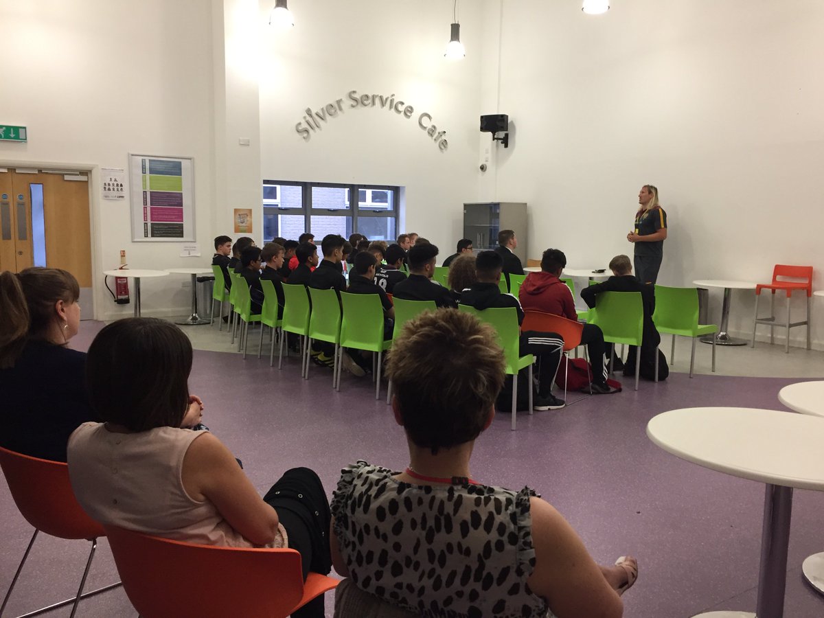 RastrickEnglish's tweet photo. On Thursday,boys from Yr10 took part in a technology driven,physical activity based literacy day.

Part 3: Talk from guest speaker @BigEorl https://t.co/yj4kAPxPNr