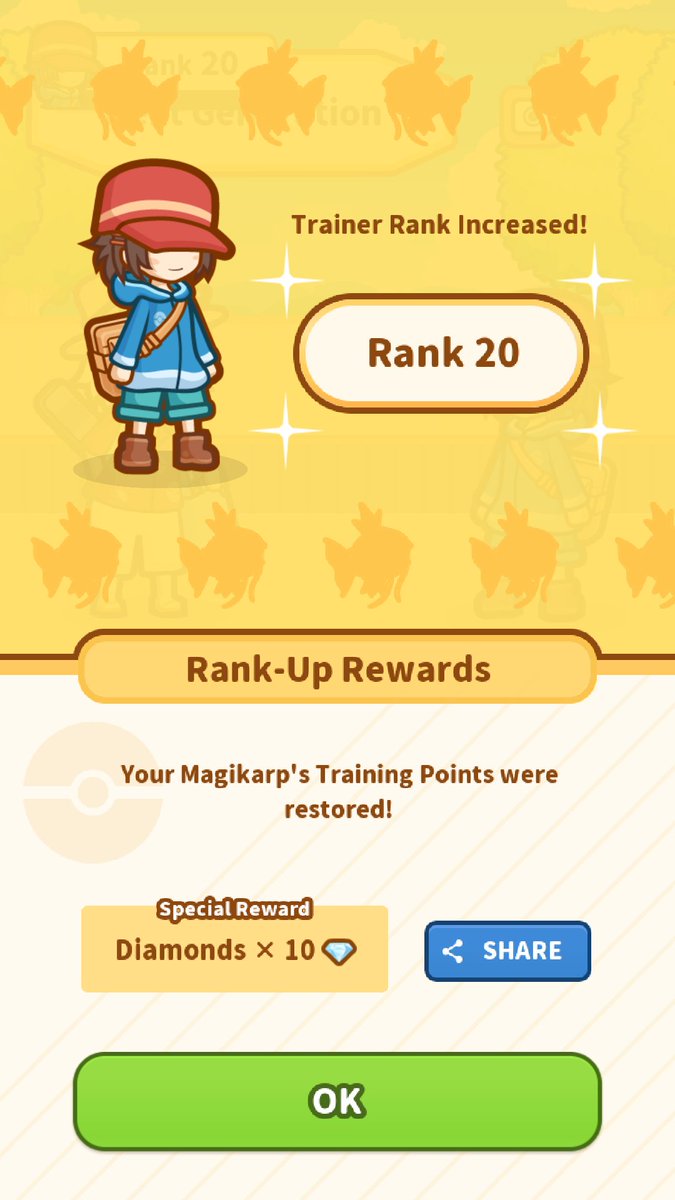 SpeedLancer's tweet image. All right!
My Rank went up to 20! #Magikarp koiking.jp/r/