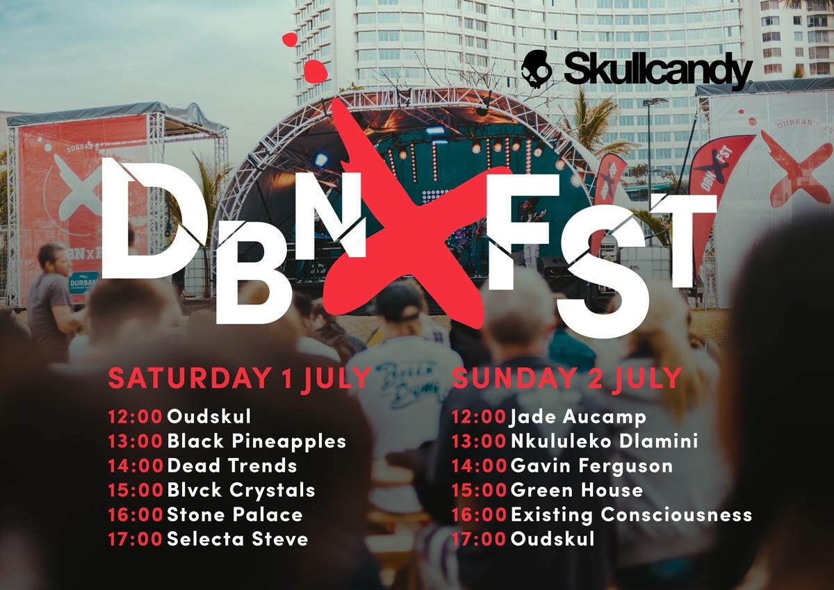 It's going down this Saturday at Durban X Fest! 🔥Check out the amazing line up!
