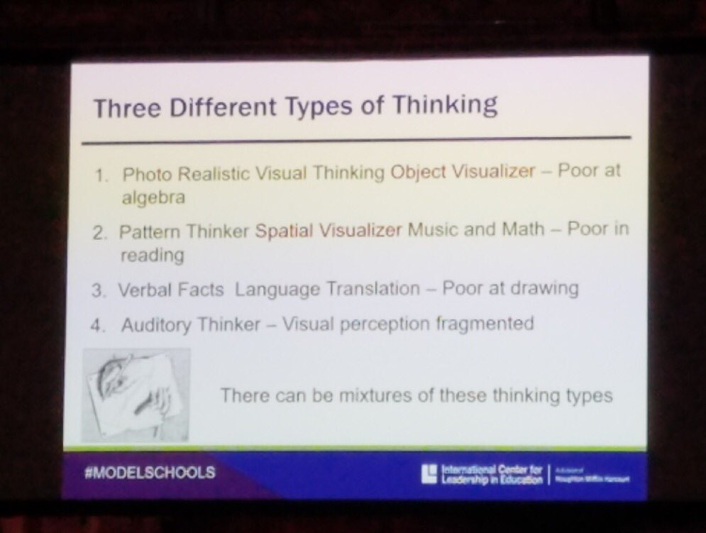 cdrehle's tweet image. There are LOTS of different kinds of minds!  #modelschools
