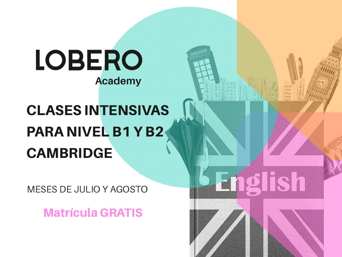 grupolobero's tweet photo. ➡️ Nuevos grupos #Inglés #intensivo #B1 y #B2 #Cambridge 🇬🇧 #LoberoAcademy https://t.co/831DnTlrwj