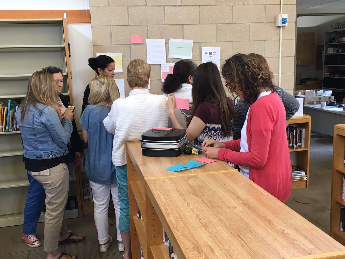 Geeky_Goggles's tweet image. @bcsdtechnology #bcsdbootcamp engaged in BreakoutEDU