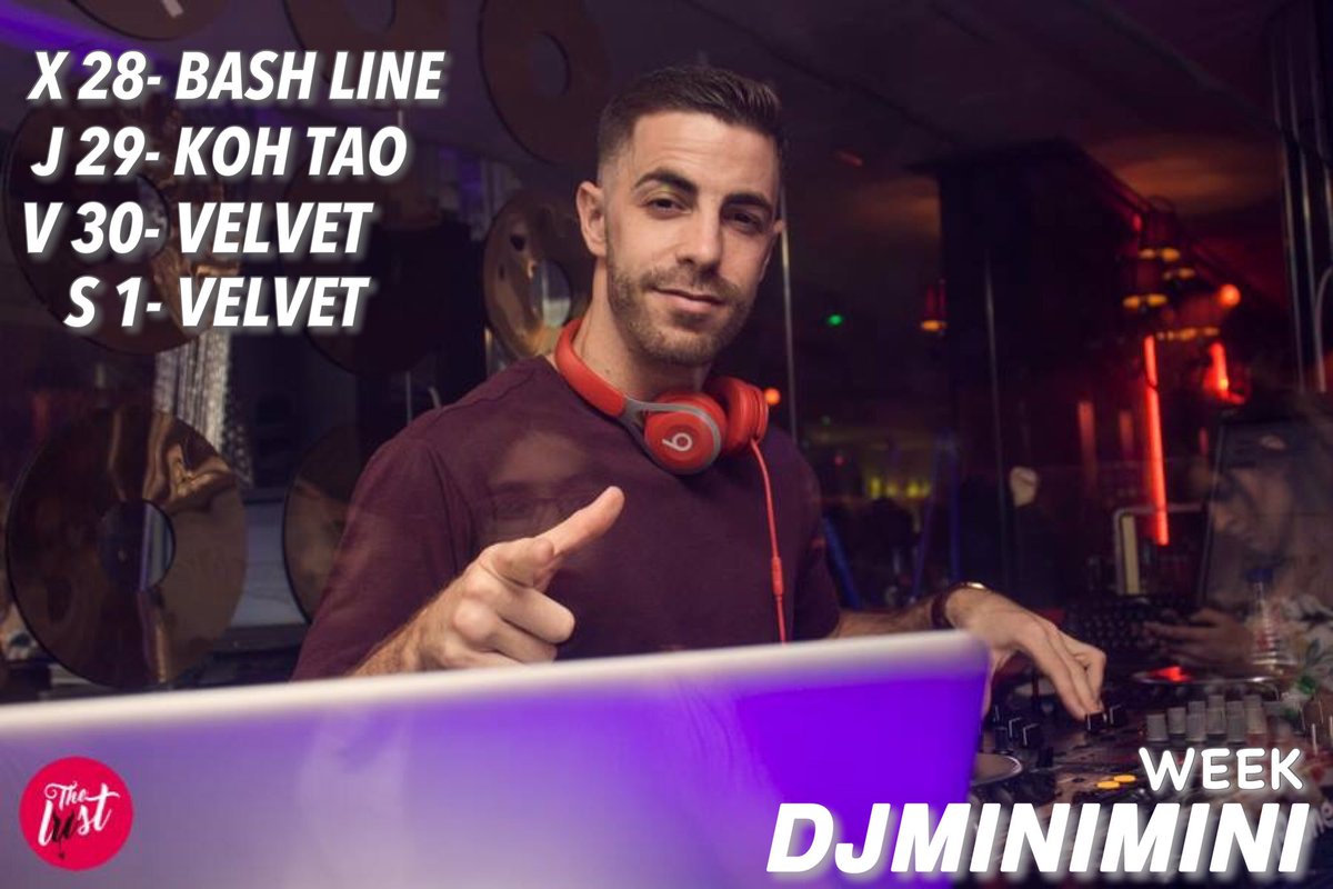 DjMiniMiniSpain's tweet photo. Esta semana podrás encontrarme en... https://t.co/OUuYu7pg4E