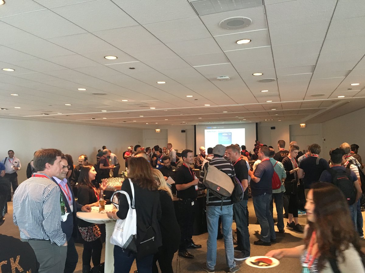 CoderConference's tweet image. Thank you to our sponsors, speakers, and attendees for a great day 1! Day 2... here we go! #CoderConference #techevents