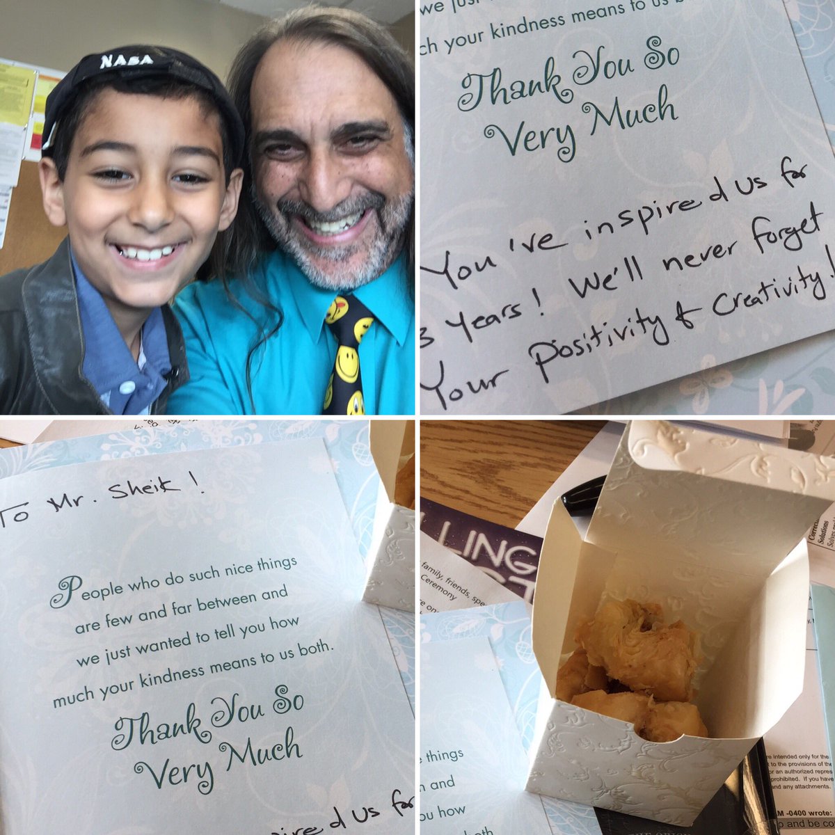 Joe_Sheik's tweet photo. Happy Eid!  I ❤️the diversity of this school! An Eid gift mixed with tearful goodbyes! I'm truly blessed #TVDSB  #TVDSBOPC https://t.co/X6WQbFNFoW