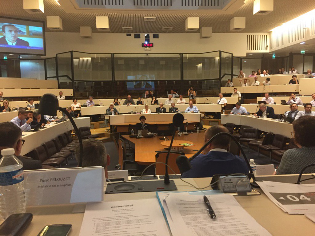 Belle assistance à l’Assemblée Générale de <a href="/PactePME/">Pacte PME</a> avec <a href="/CdeMaistre/">ChristophedeMaistre</a> accueilli par <a href="/grandlyon/">Métropole de Lyon</a>