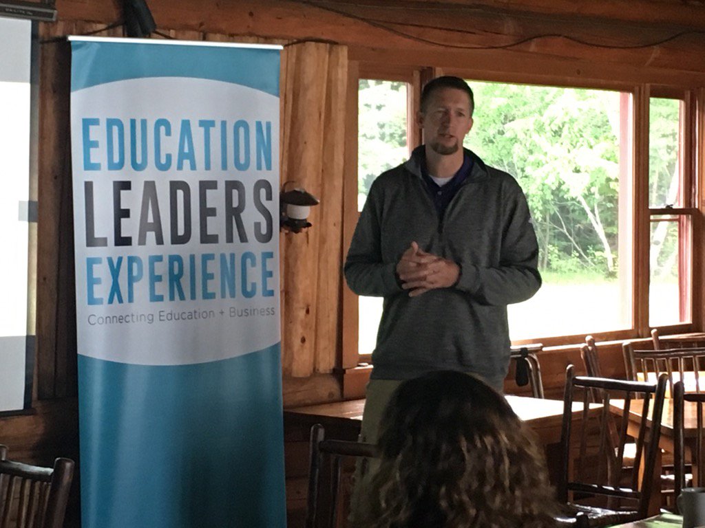 EdLeadersMaine's tweet image. @CWTracy00 #DeltaClass shares his insight how to carry forward the #ELE in practice w/ #EpsilonClass #ClosingRetreat