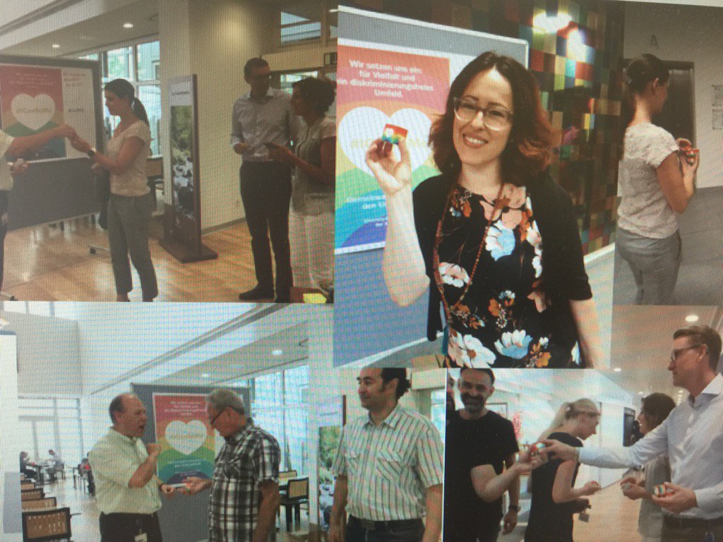 Bei #AXA heisst es heute #ICANBEME: unabhängig von sicht- oder unsichtbaren Merkmalen geht es um Menschen &amp; Toleranz