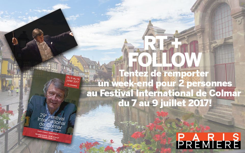 ParisPremiere's tweet image. RT + Follow pour tenter de gagner un week-end pour 2 au #FestivalInternationalDeColmar ! Pour le détail du séjour ➡️bit.ly/2sdjBUi