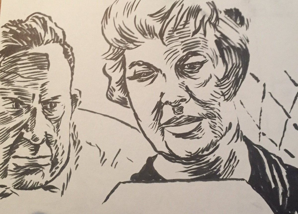 PeterLandau's tweet photo. Hope Ryder, Wildlife Protector and Photographer #obitpic #hoperyden #naturephotography #animalrights #fromphoto #sketch #brushpen https://t.co/s6LEdRkxuG