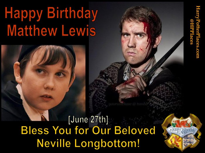 Happy Potter Birthday to Matthew Lewis! 