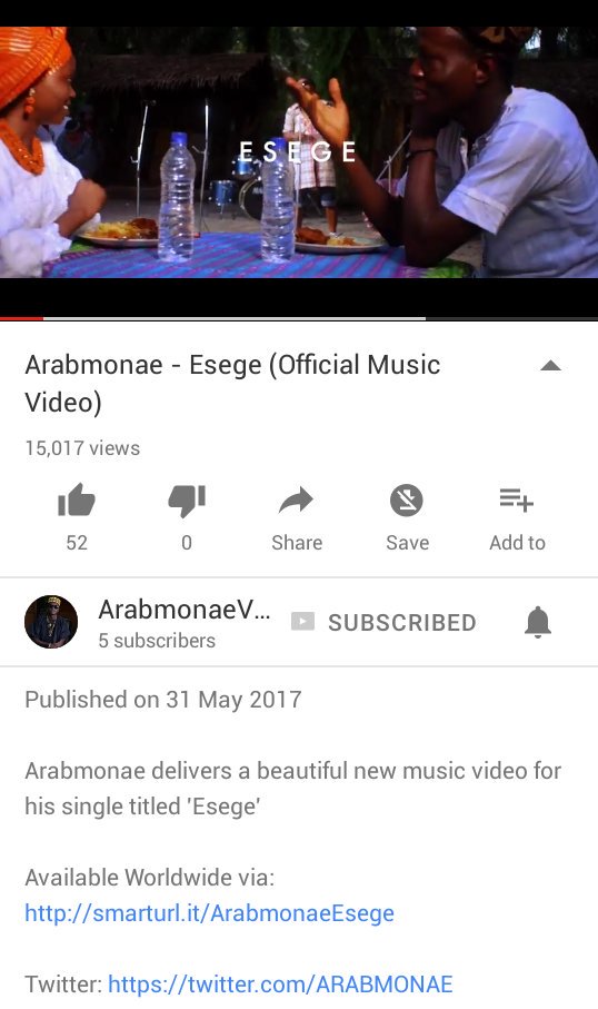 ORCBMusic's tweet image. #Esege by @ARABMONAE currently on 15k views &amp;amp; still trending, guys chk it out via link youtu.be/fmf8x4MhcNs cc @akinsanya2 @africori