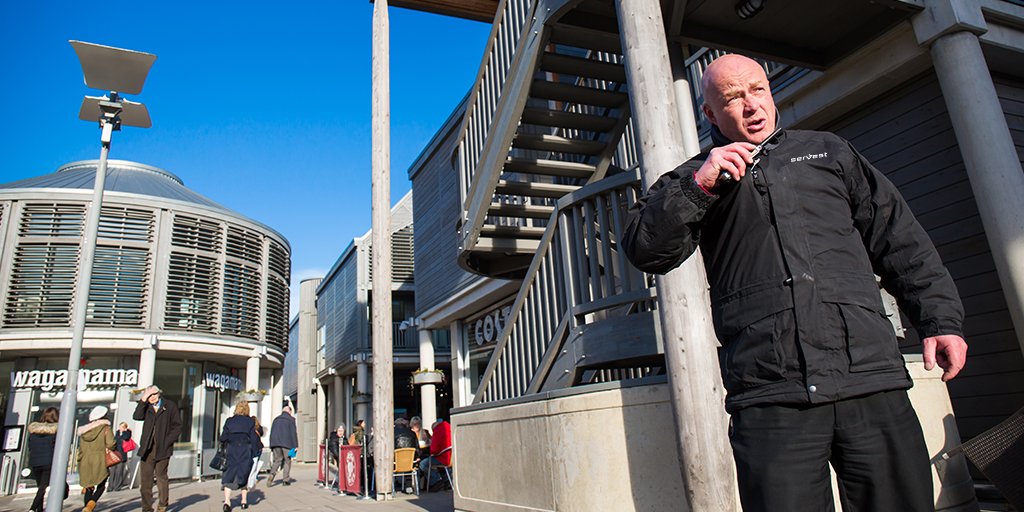 AtalianServest's tweet photo. A security guard on duty can often be enough of a deterrent to prevent anyone planning to cause a #security issue: https://t.co/mUQgnQw0i2 https://t.co/r4nkebZPf9