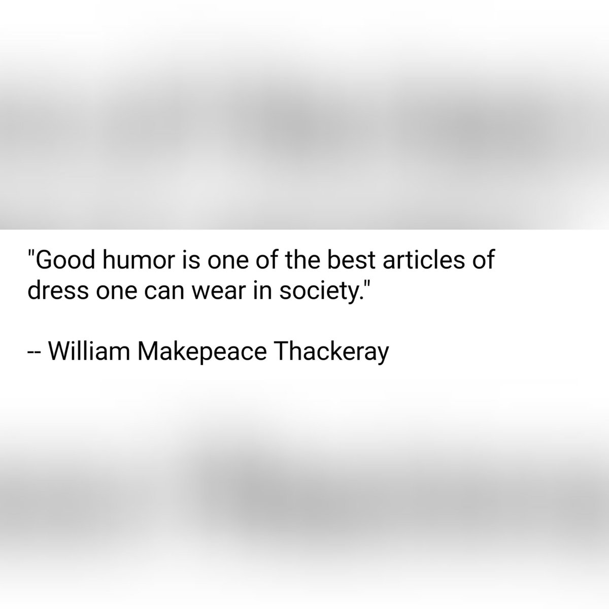 MaryLynn7373's tweet photo. #williammakepeacethackeray #williammakepeacethackerayquotes #goodhumor #laughteristhebestmedicine #laughterquotes #laughquotes #livelife https://t.co/NPmMh96wiY