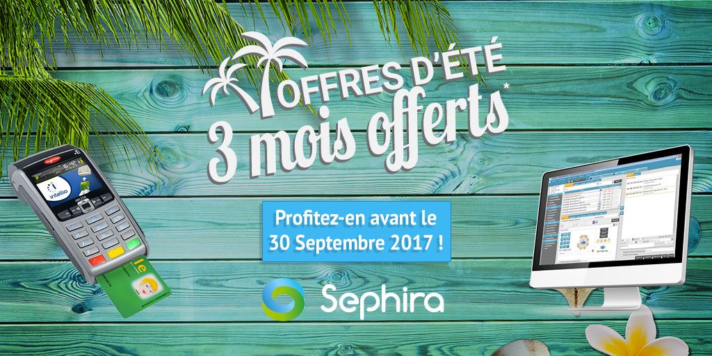 Fêtez l'été avec SEPHIRA : 3 mois d'abonnement offerts sur solution logiciel &amp; télétransmission. Sans engagement
➡︎goo.gl/WV2ziU