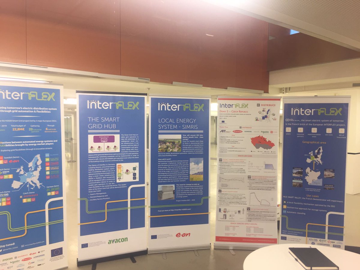 NiceSmartValley's tweet photo. Les démonstrateurs #InterFlex réunis à Bruxelles pour la conférence #iGrid17 @enedis @SkupinaCEZ @EON_SE_en  @AvaconAG @Enexis https://t.co/eBm4HVuYYk