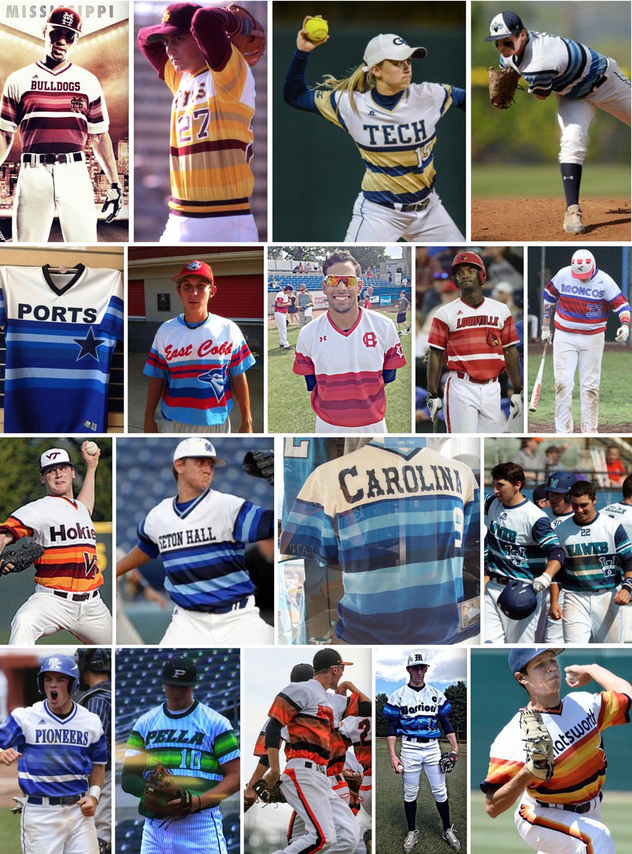 Paul Lukas on X: Small sampling of college, high school & rec league  teams wearing variations on Astros' rainbow design. (Click on photo to get  full effect.)  / X