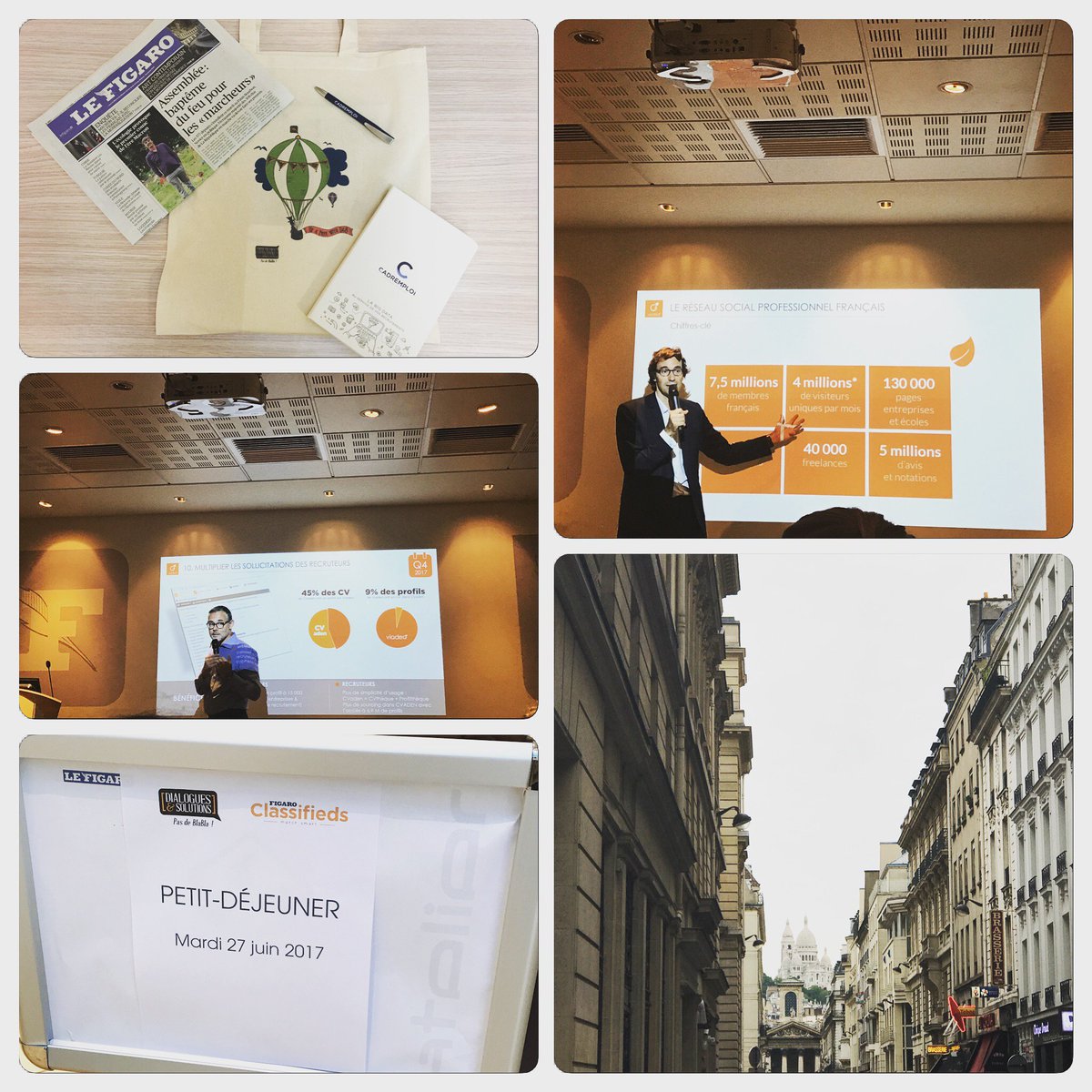 Petit déjeuner d'informations pour les clients D&amp;S chez <a href="/Figarocms/">Figaro Classifieds</a> ... une excellente matinée #rh #figaro #viadeo #cadremploi #emploi #job