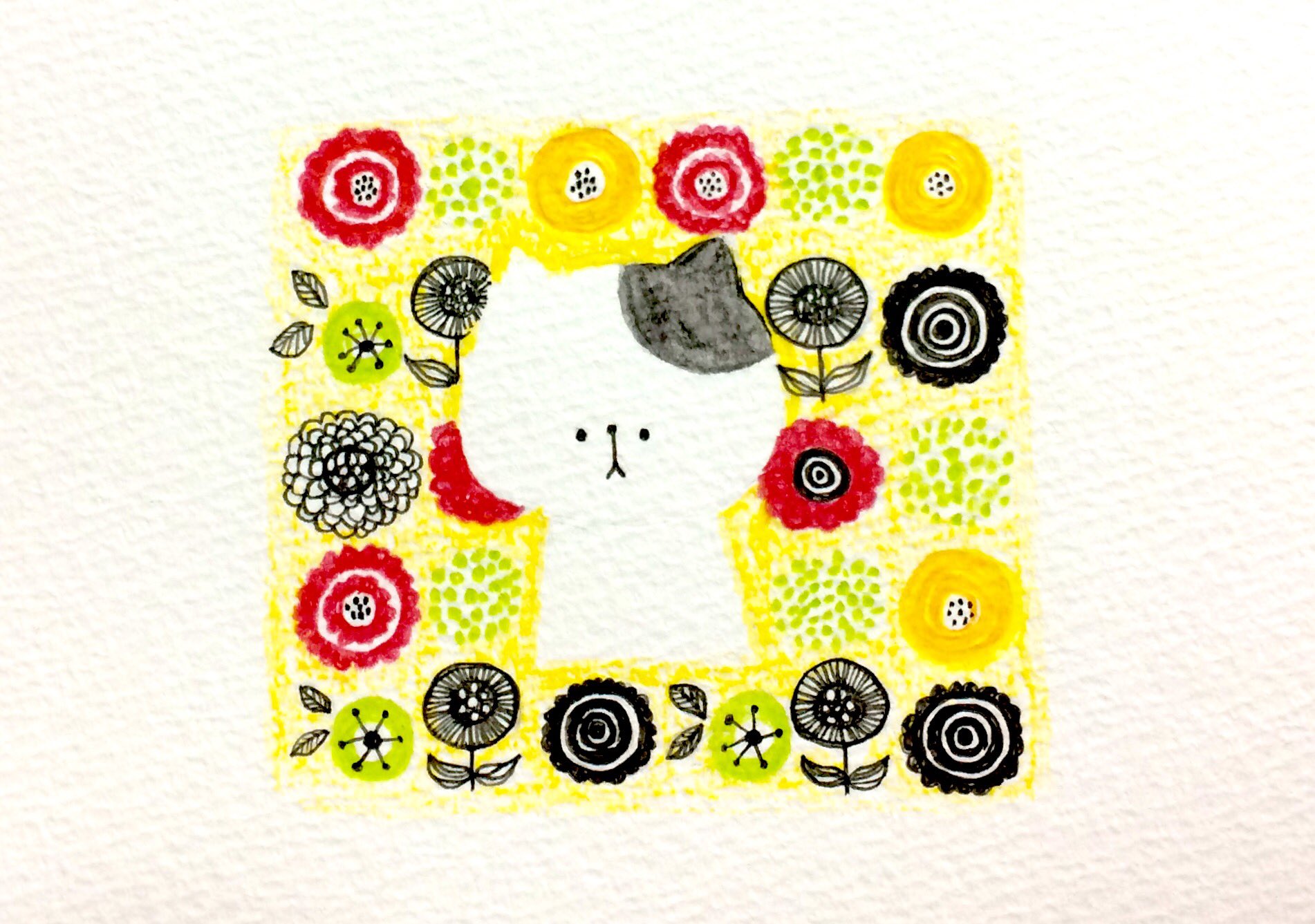 おこにゃん Su Twitter 北欧風 おこにゃん 北欧 花 猫 イラスト 絵 らくがき ゆるキャラ 絵描き人 手描き アナログ絵 T Co Fwbbzmombe Twitter