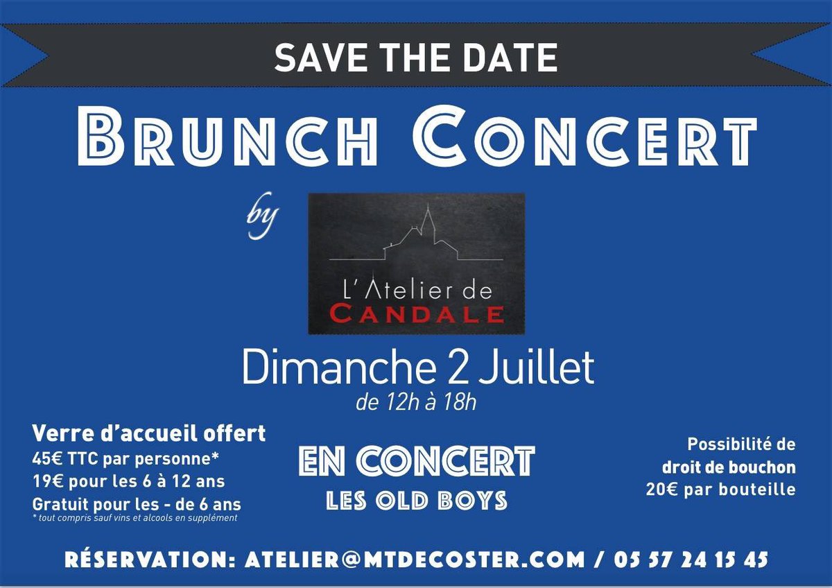 MTDecoster's tweet photo. J-4!!!
Brunch à L'Atelier de Candale
Dimanche 2 Juillet de 12h à 18h
#atelierdecandale #brunch #cyrillegallard #mtdecoster #cuisine #food https://t.co/BsOlr6R3Ql
