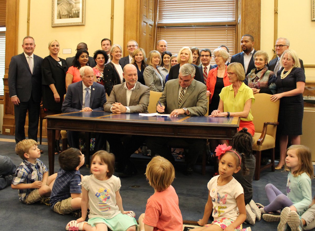 rbehning's tweet photo. .@GovHolcomb signed INs preK expansion bill. Thanks to the advocates who helped make this bill a success https://t.co/TexQ3PqCdC #AllIN4PreK https://t.co/m82gy7lENx
