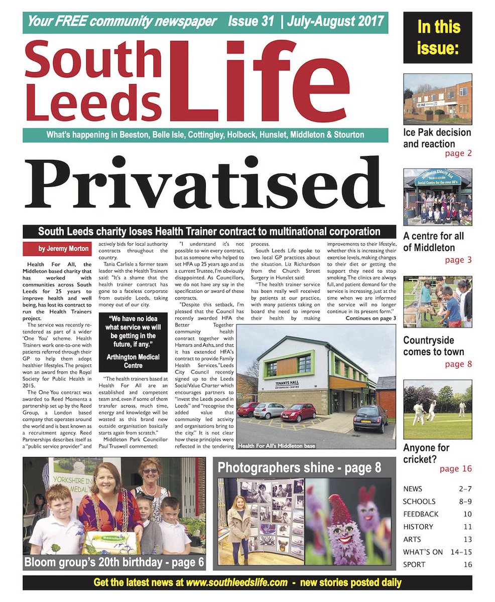 SouthLeedsLife's tweet photo. Our July-Aug newspaper is at the printers. We’ll start distributing to 200 pick up points tomorrow. Here’s sneak peek at the front page https://t.co/nZdGBP0IN6