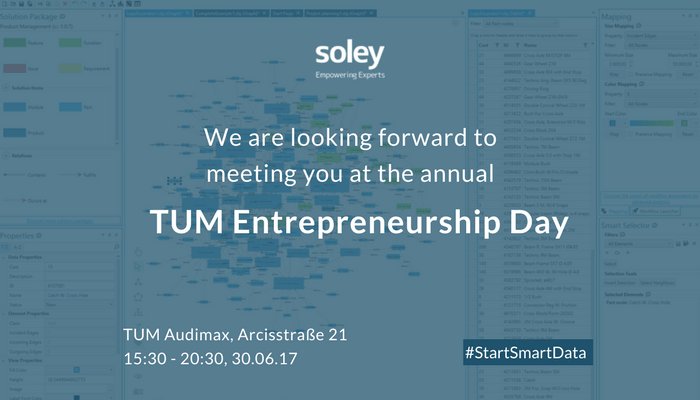 soley's tweet image. Meet Soley at the annual TUM Entrepreneurship Day @TU_Muenchen this Friday, 30.06.17: bit.ly/2shZrDU #StartSmartData