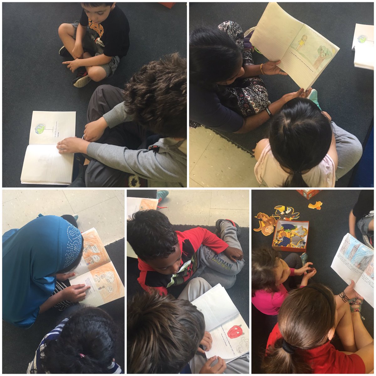 Room 12 presented the storybooks they made to Room 20 today. So nice watching them read to the little ones. 🍏🍎