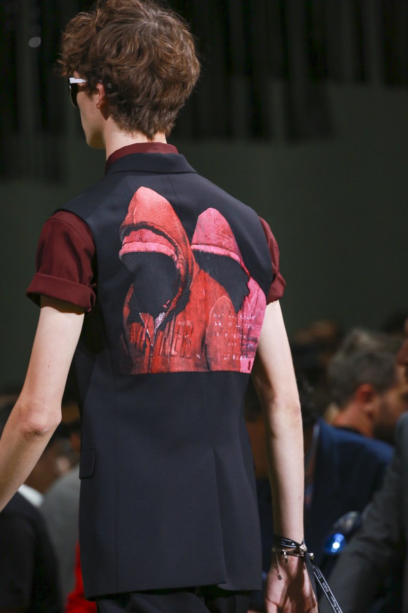 Dior HOMME/18SS/Francois Bard/T-shirt/L/Cotton/WHT
