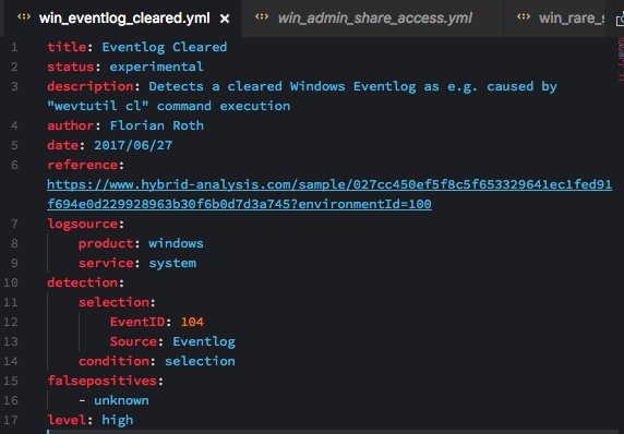 Sigma rule to detect #Petya's 'wevtutil cl' commands in standard 'System' Eventlog
> #SIEM 
github.com/Neo23x0/sigma/…