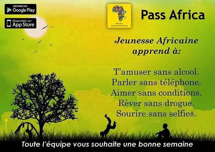 Une action parfaite &amp; engageante des jeunes contribuera à l'essor de l'#Afrique. Adoptons <a href="/Passafrica1/">Pass Africa</a> 👉 play.google.com/store/apps/det… 📤

#Team228
