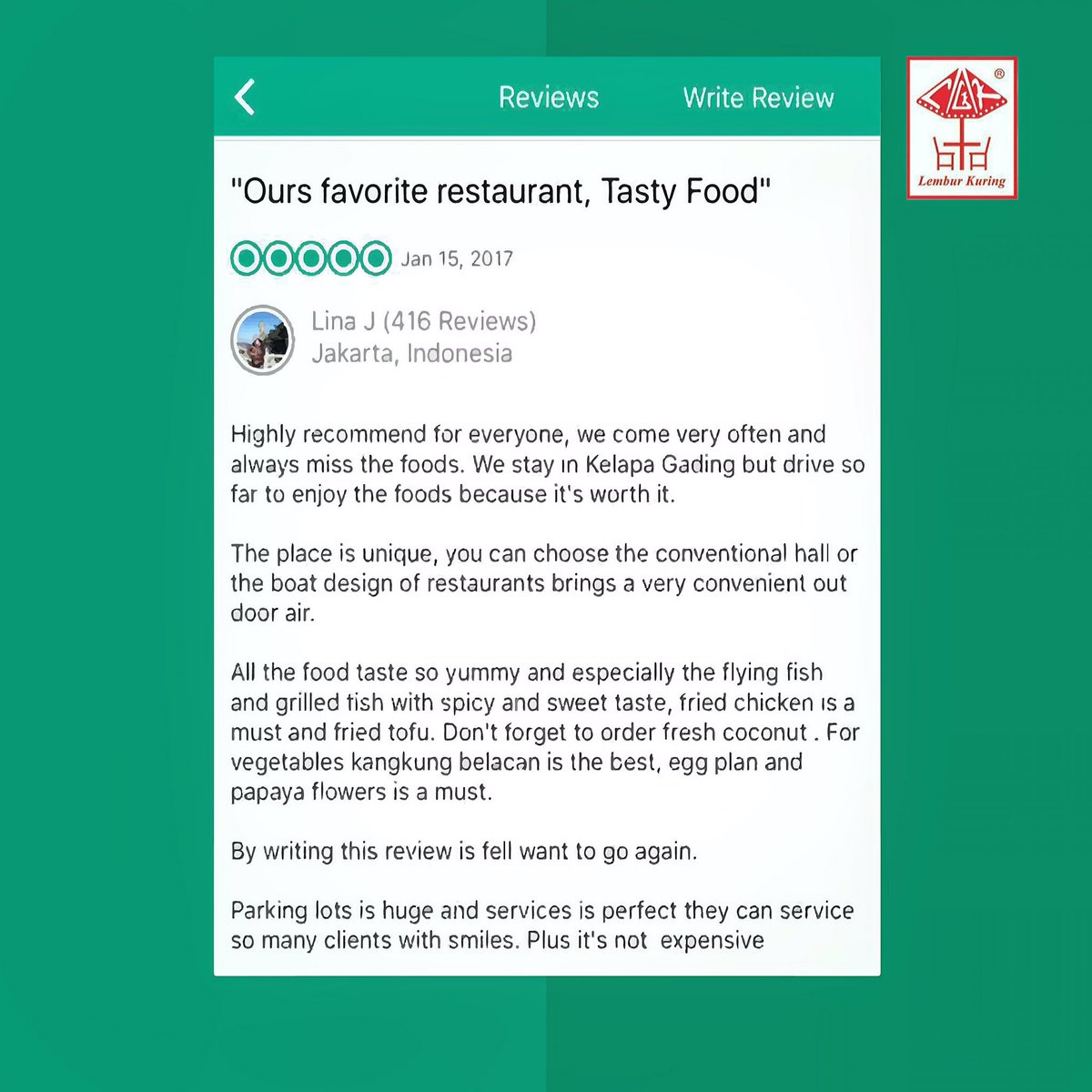 Terimakasih atas reviewnya 🙏🏻 #lemburkuring