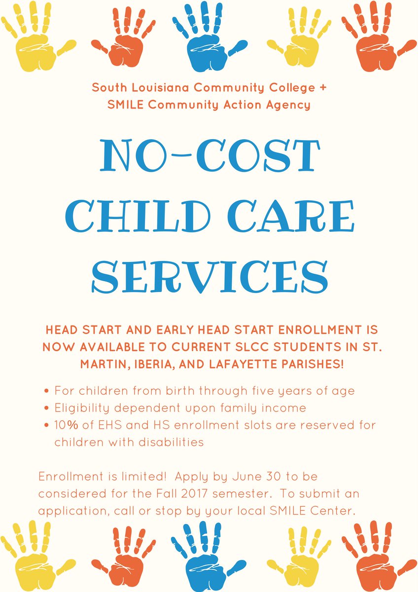 EngageSLCC's tweet photo. #SLCC's partnership with #SMILE has expanded from Lafayette to include St. Martin and Iberia parishes! Apply by June 30 to be considered 🤗 https://t.co/wGtSPRbji1