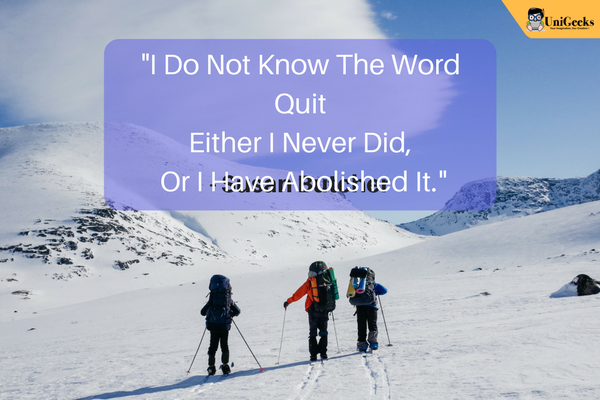 UniGeeksTeam's tweet photo. "I Do Not Know The Word ‘Quit.’ Either I Never Did, Or I Have Abolished It." - Susan Butcher
#unigeeks #motivation https://t.co/E8fcA91c19