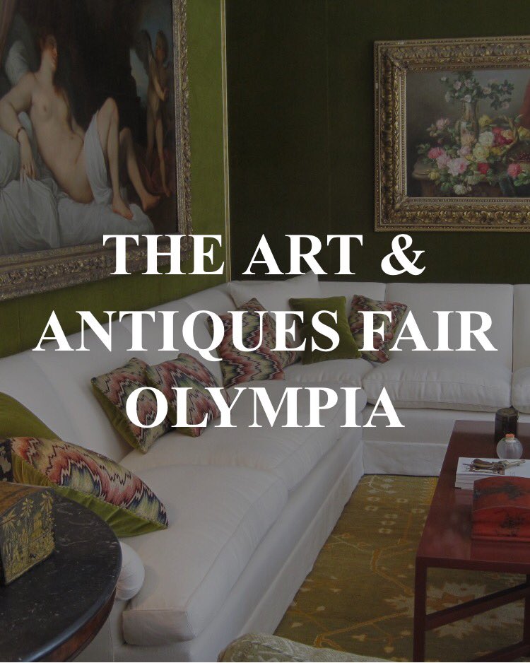 Visit Emma Burns if you are at the Arts &amp; Antiques Fair at Olympia tomorrow. sibylcolefax.com/olympia/