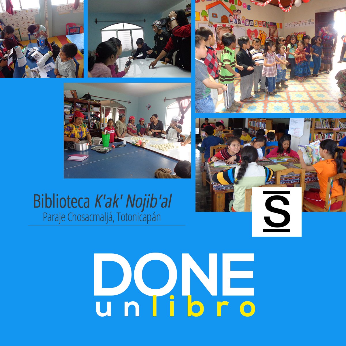 sophosenlinea's tweet photo. Admiramos a la comunidad de Chosacmaljá 
¿Cómo ayudar? ¡Con #libros, con #historias!
#DoneUnLibro
Más información https://t.co/ix3L74oEFj https://t.co/XCM3CMxs6g