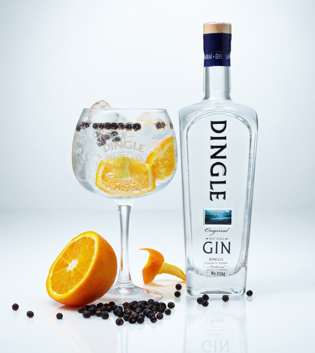 <a href="/DingleWhiskey/">Dingle Distillery</a> one of our Irish Craft Pouring Gin #maynoothginfest with Orange Wedge &amp; Cloves with Fevertree Tonic