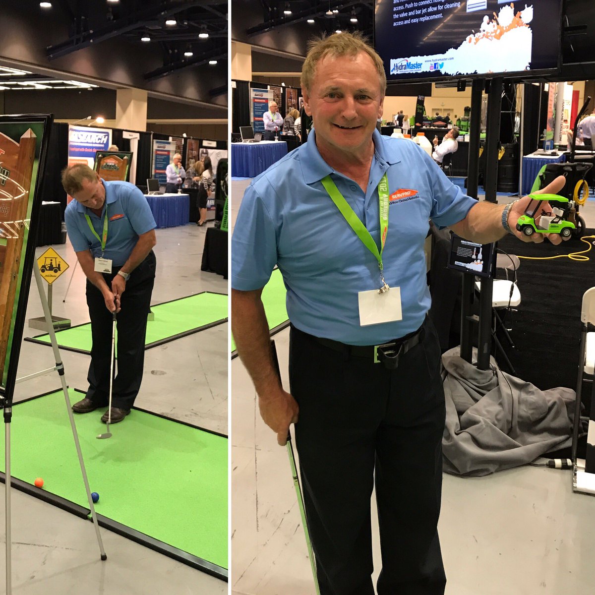 Servprocan's tweet photo. A bit of fun @SERVPRO Convention! #golf #pgalookout #SPCON17 https://t.co/I98QzIUg9m