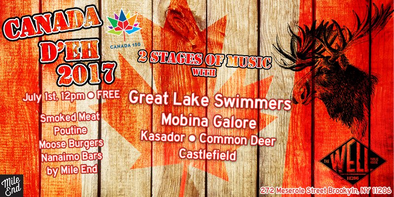 NYC: Come celebrate Canada Day with us in Brooklyn this Saturday July 1st. *Free* show! RSVP @ eventbrite.com/e/canada-deh-2…