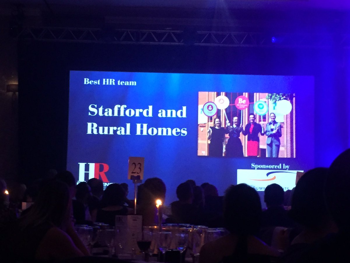 Incredibly proud to be shortlisted for the #HREX17 awards tonight, TWICE! Amazing submissions and well done to all the winners @SARHomes