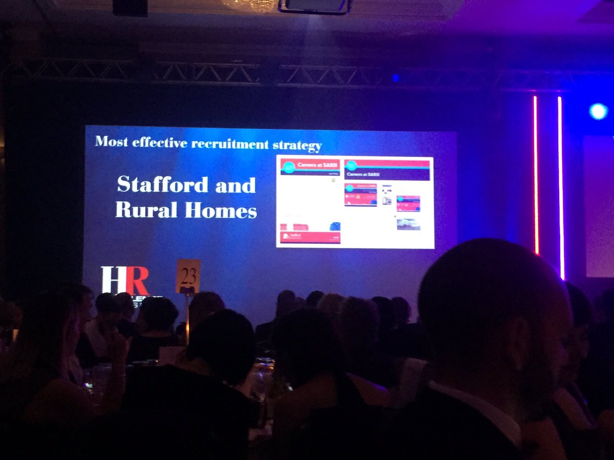hrsarh's tweet photo. Incredibly proud to be shortlisted for the #HREX17 awards tonight, TWICE! Amazing submissions and well done to all the winners @SARHomes https://t.co/6Q9X3tSGTe
