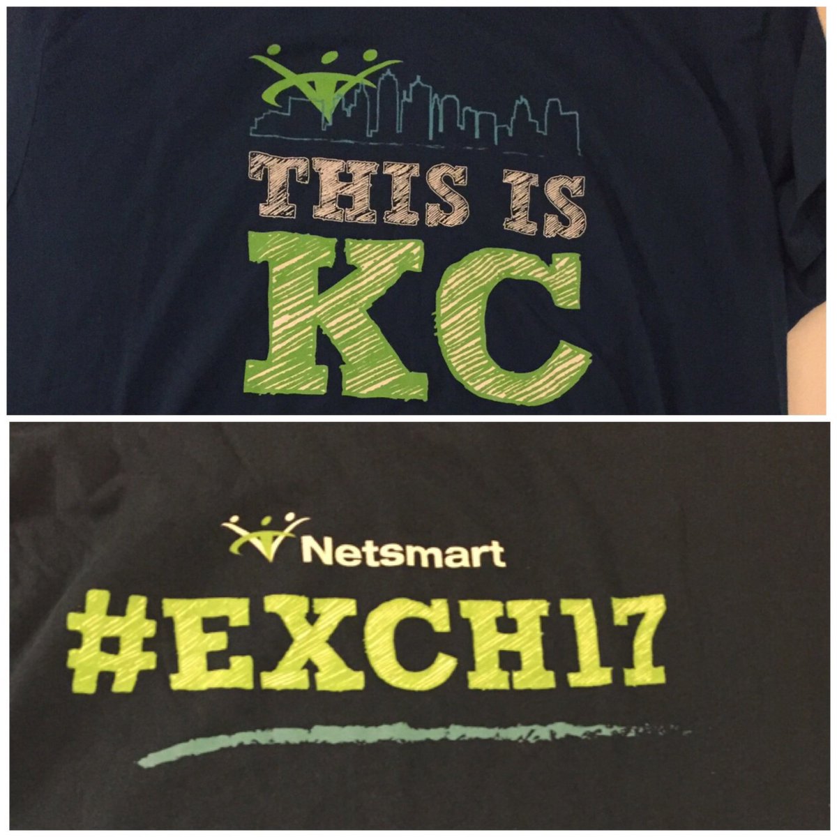 jenlynne26's tweet photo. So I came to Netsmart's centralEXCHANGE in KC and got this comfy T-shirt. ๐
#EXCH17 #ThisIsKC - https://t.co/nReMeiMcku https://t.co/UA9oqi55T8
