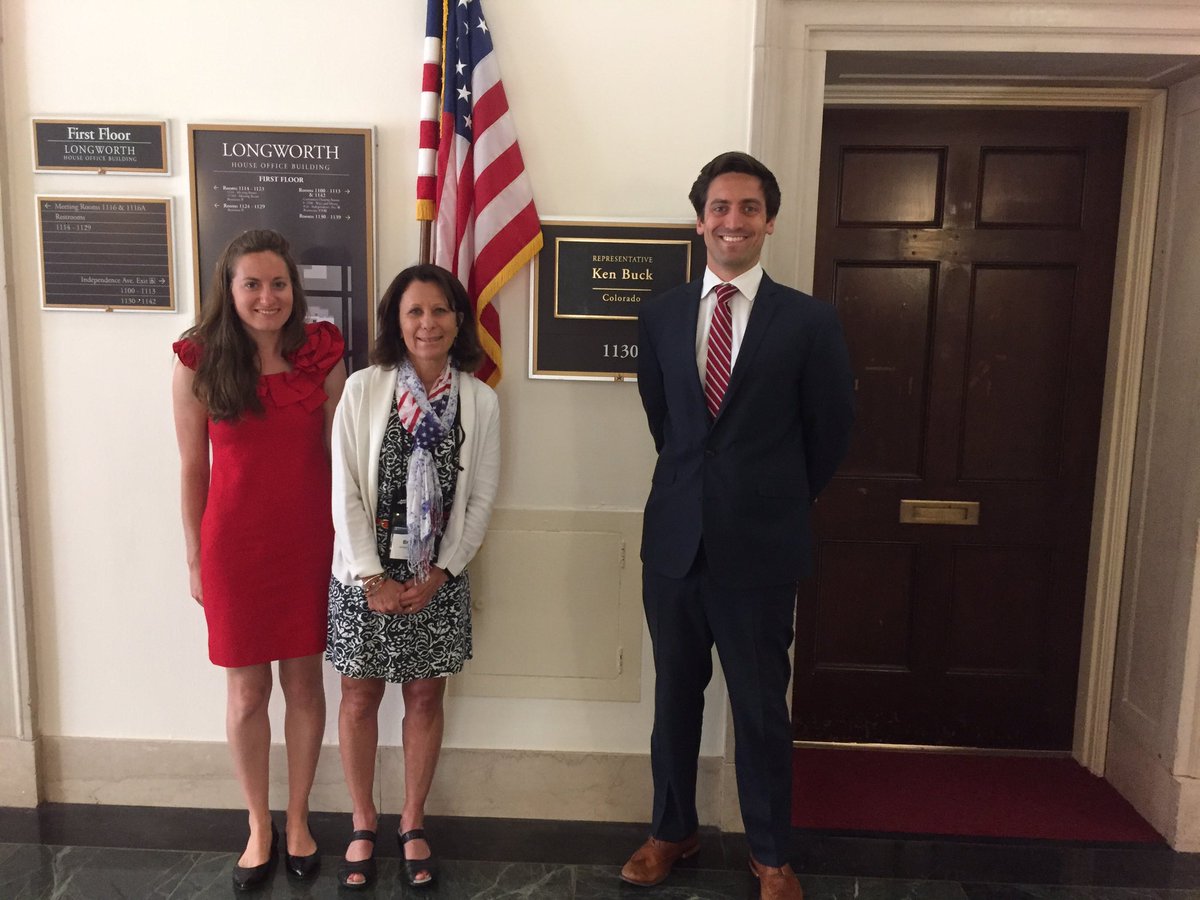 Thanks @RepKenBuck for meeting yesterday! Coloradoans need your support for nutrition leg. <a href="/eatrightPRO/">eatrightPRO</a> #PPW2017 #rdn #Colorado #healthcare