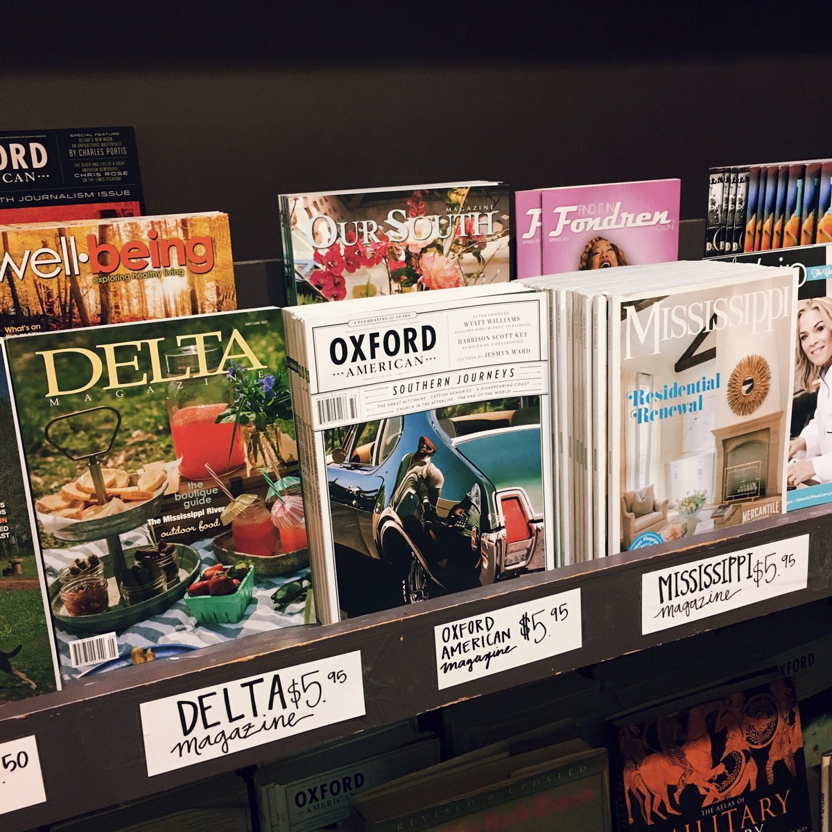 oxfordamerican's tweet image. Our new issue—and some rare back issues—are on sale at @LemuriaBooks. Pick up the OA here and support a local bookstore! #OAinthewild #JXN