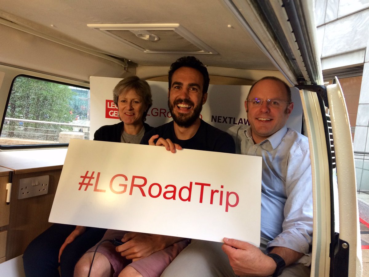 We're off with the first photos of the night <a href="/LucindaCase_TR/">Lucinda Case</a> and <a href="/Leasoj/">Jim Leason</a> in the back of Betty with <a href="/wearelegalgeek/">Legal Geek</a> #LGRoadTrip last stop LDN