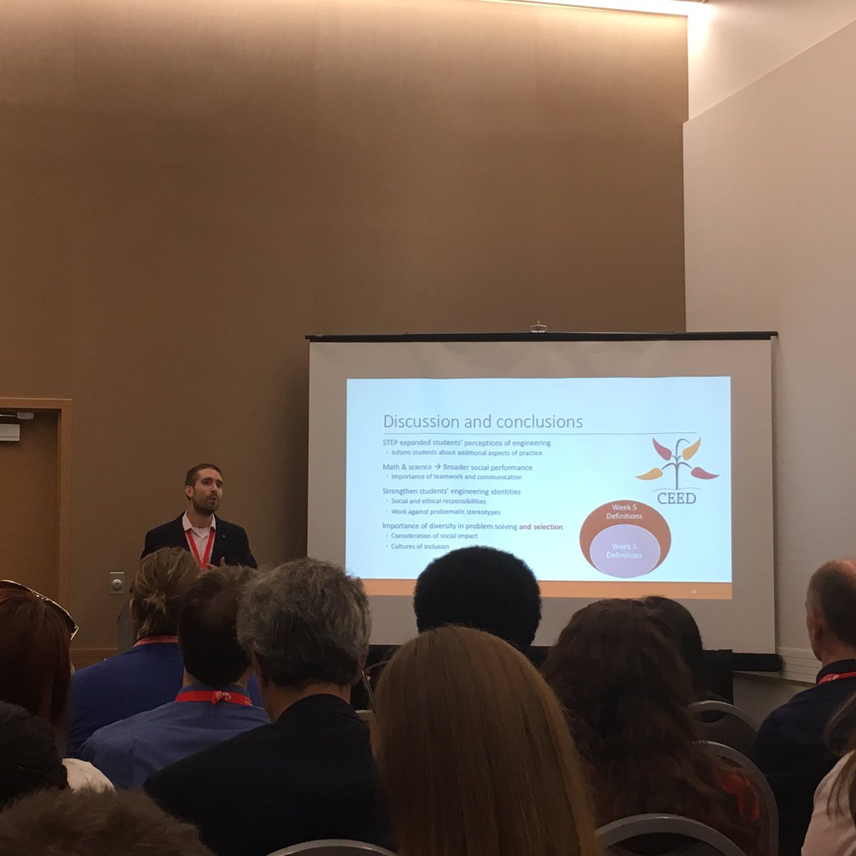 Dr. Ben Lutz discussing our work with the Student Transition Engineering Program (STEP).