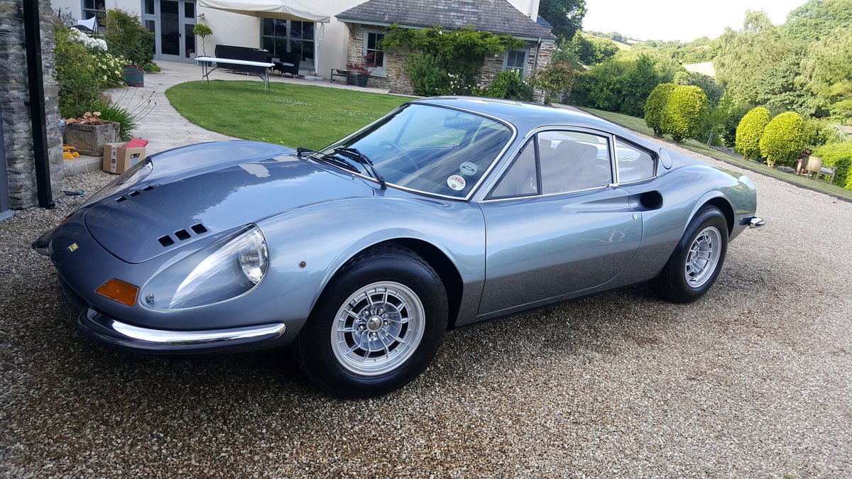 PlatDetailSW's tweet image. Ferrari Dino GT also completed yesterday - what a classic to have in the collection and yes, it gets driven! A pleasure to work on such cars